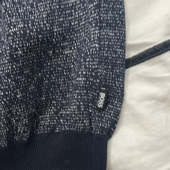 BOSS Men's Navy/Black Sweater - Picture 3 of 5